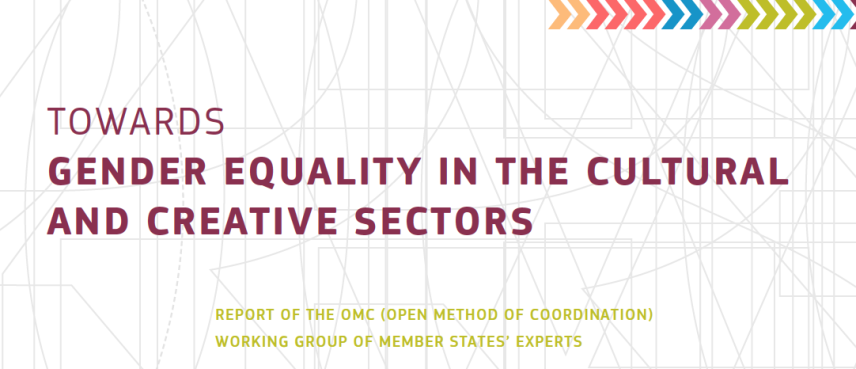 Cover: "Towards gender equality in the cultural and creative sectors" Report